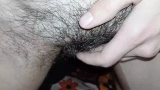 We Hotly Masturbate Our Wet Hairy Pussies Together in POV