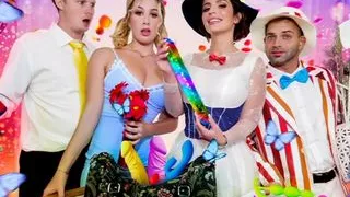 MYLF - Naughty Nanny Turns Rebellious Household Into a Depraved Fuck Fest! (Mary Poppins Parody)