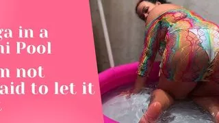 BBW Yoga in a Mini Pool Farts