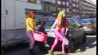 Ox Beautiful Teen Girls Fucked in the Laundry Room by Two Big Cocks