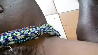 She plays with my penis before fucking me