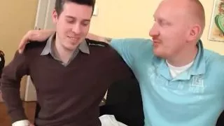 Sexy blonde threesome pussy fucking in the bedroom