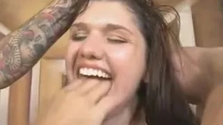 April Dawn - Big Boobed Brunette Beauty Getting Face Fucked