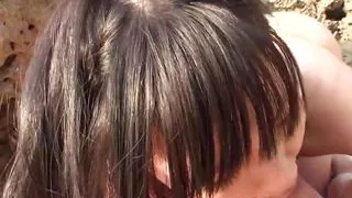 Fantastic Japanese super-bitch blows weenie in outdoor POV scene with Megumi Haruka - best JAV!