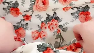 tgirl strokes her hard and juicy cock