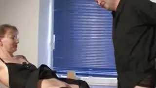 Blonde milf pussy fucking cock sucking in the kitchen