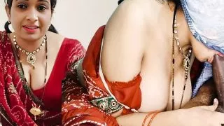 Jethji fucked newly married bahu with hot saree removing (Hindi audio)