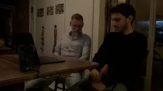 Grandpa and gay grandson wanking together (REAL!)