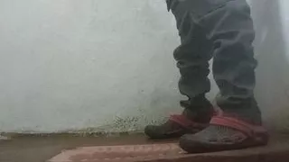 Pakistani young guy caught in camera masturbation at bathroom