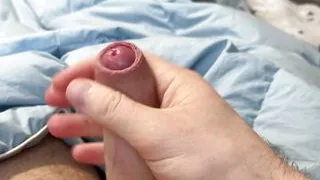 Man Masturbates His Big and Hard Dick