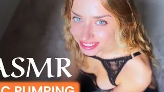 ASMR. A sexy petite blonde Lissa Piccola Mic Pumping Your Cock and Make You Cum