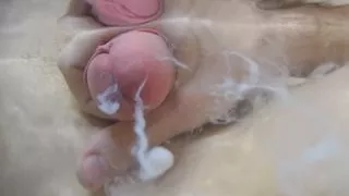 Massive UNDERWATER Cumshot - Bathroom Masturbation