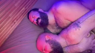 Bears in Purple Bareback Threesome