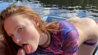 He Fucked Me on a Boat and Cummed on My Slutty Face!!!