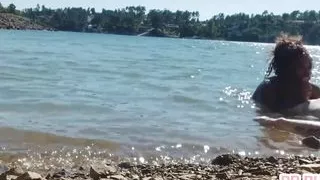 I Sucked the Tattooed Dick in the Water in Front of All the Tourists Who Was Rided by Boat at the Late Afternoon