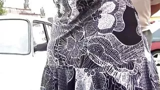 Redhead Cutie Picked up for Outdoor Sex