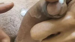 Alone man hand job