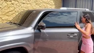 I fuck a horny employee who comes to work in my private cabin