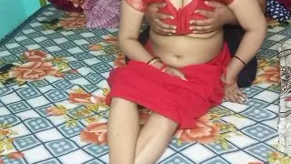 Beautiful bhabhi having romance.