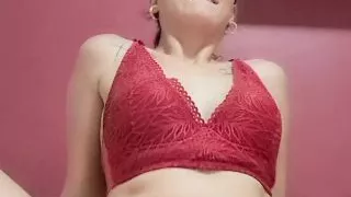 squeezing pointy breasts