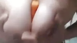 Big Boobs Pakistani Solo Girl inside carrot in Pussy Need BF Cock Alone at Home