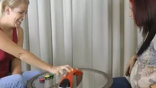 Even advanced pregnancy won't stop her from playing strip games