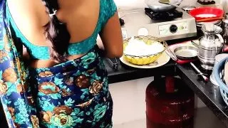 indian desi aunty working kitchen our husband wants to come sex with cowgirl style