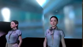 vr vam korean stewardess kiss anal