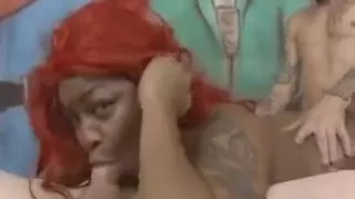 White Dudes Destroy Black On Leather Sofa With Sky Blu