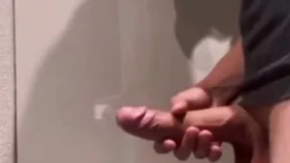 Fat white cock cumming