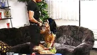 Lipstick pussies - Vanessa and Peter - forest adventure