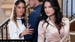 PURE TABOO Pervert Tries To Fuck Both Roommates Alison Rey & Jesse Pony Without Getting Caught