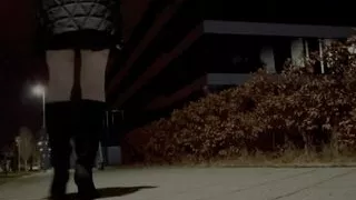 On the road at night and I have to piss