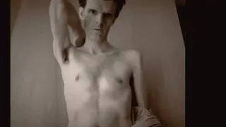 British Freddie Sunfields in Black & White slow nude show