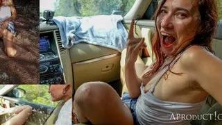 Agony of Squirting in My Car and Peeing Outdoors in 8K