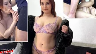 GERMAN SCOUT - Curvy German Saggy Tits Girl Emma Fox Pick Up for Casting Fuck in Berlin