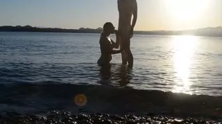 Wide Open at the Beach and Risky Fishing Fuck