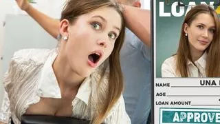 VIP4K. Slutty teen Una Fairy knows she's a bad girl and got spanked by a loan manager