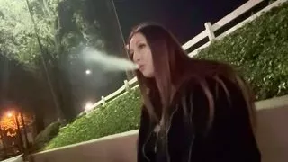 Italian Hot Milf Artemisia Love Cigarette Smoking Fetish Outdoor Long Hair Fetish