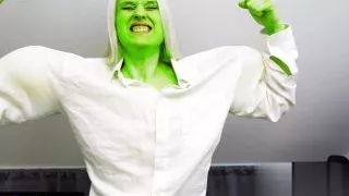 SFX Breast Expansion on Strong Woman - Muscle Worship