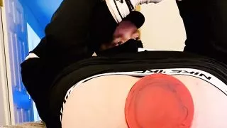 British roadman takes out his big 16" butt plug