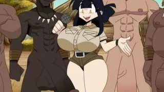 Audrey Story with the Big Dick Tribe - 4K Cartoon Parody