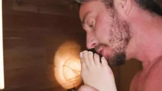 Tory's boyplaymate slurps her arse and feet, and screws her after that in love XXX porn!