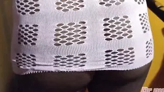 Dr Pussy2 - Vibrating Platform Salesman Fucks His Client Ebony, Very, Very Whore in Lingerie, When She Realizes That Her Husband