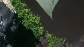 Sexy outdoors in the pool