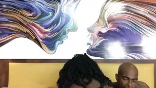 Ebony Babe Gets Gangbanged