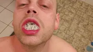 Piss drinking foamy and all, spitting and swallowing, just a nice one to get off on.