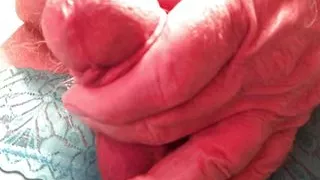 Pissing, then I oum 2 times.. Crossdresser twists his nipples, drips precum, pisses, estims and cums hands free both time