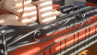 He comes into the room, uses and fucks me until he gives me a creampie