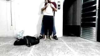 On the first day of school they went behind the school to do naughty things.